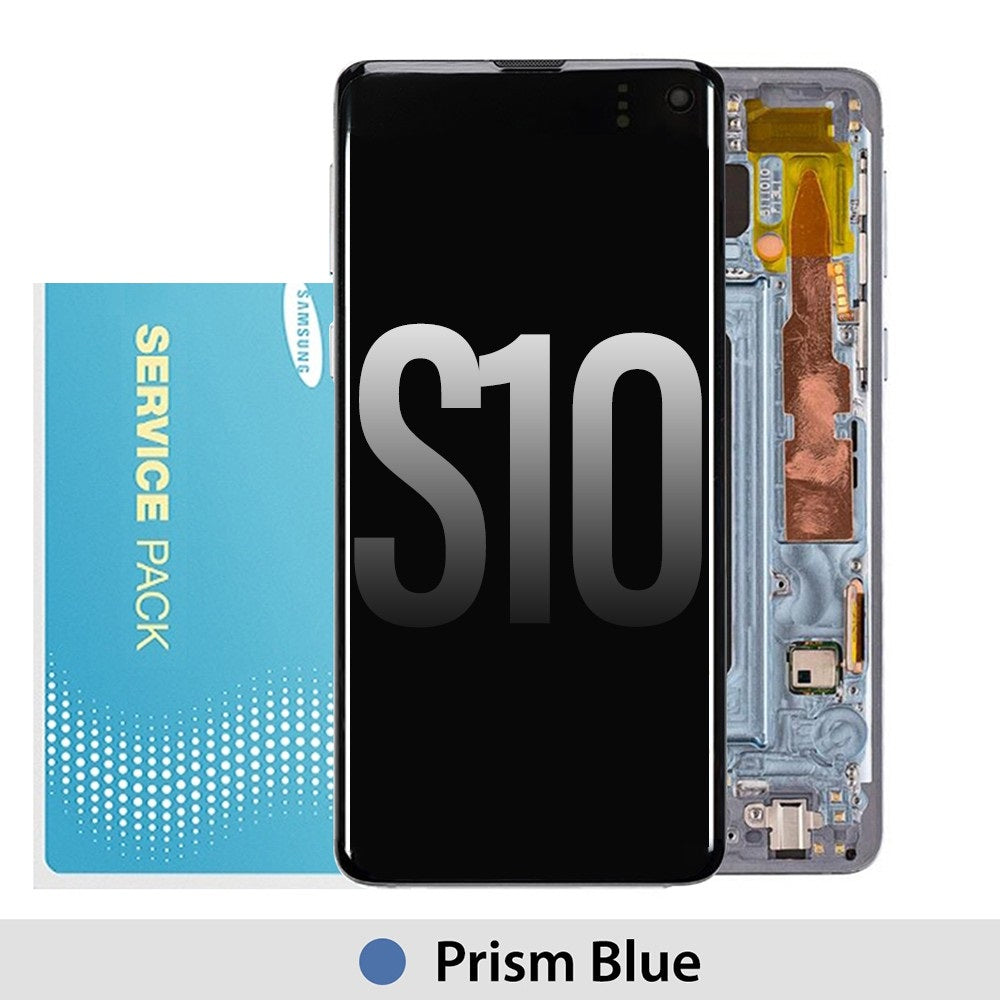 Samsung Galaxy S10 G973F OLED Screen Replacement Digitizer GH82-18850C/18835C (Gold)-Prism Blue Samsung Galaxy S10 G973F OLED Screen Replacement Digitizer GH82-18850C/18835C (Gold)-Prism Blue